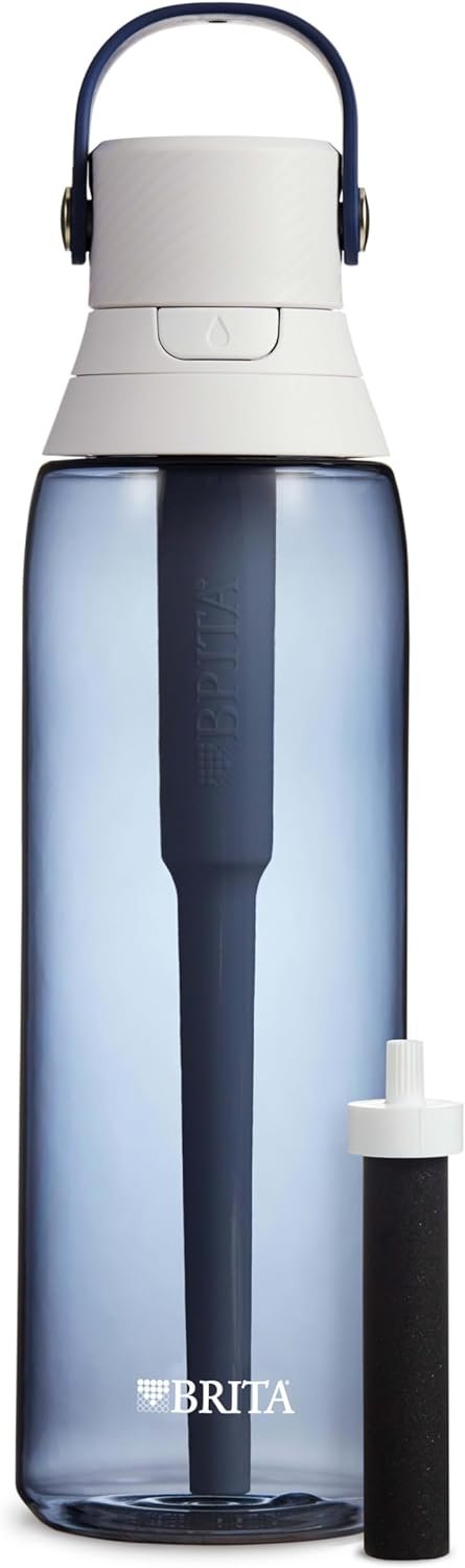 Brita Insulated Filtered Water Bottle with Straw, Reusable, Christmas Gift