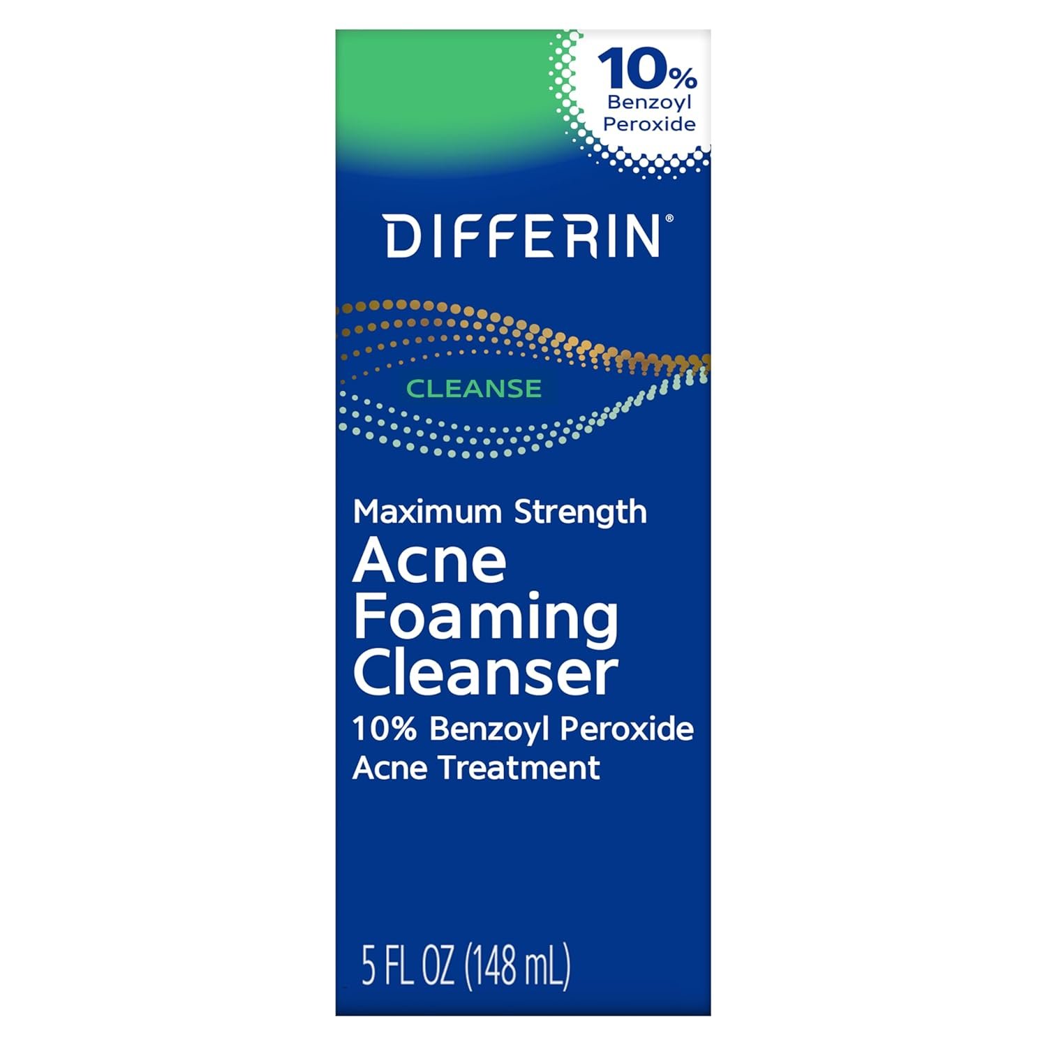 Differin Acne Face Wash with 10% Benzoyl Peroxide, Maximum Strength