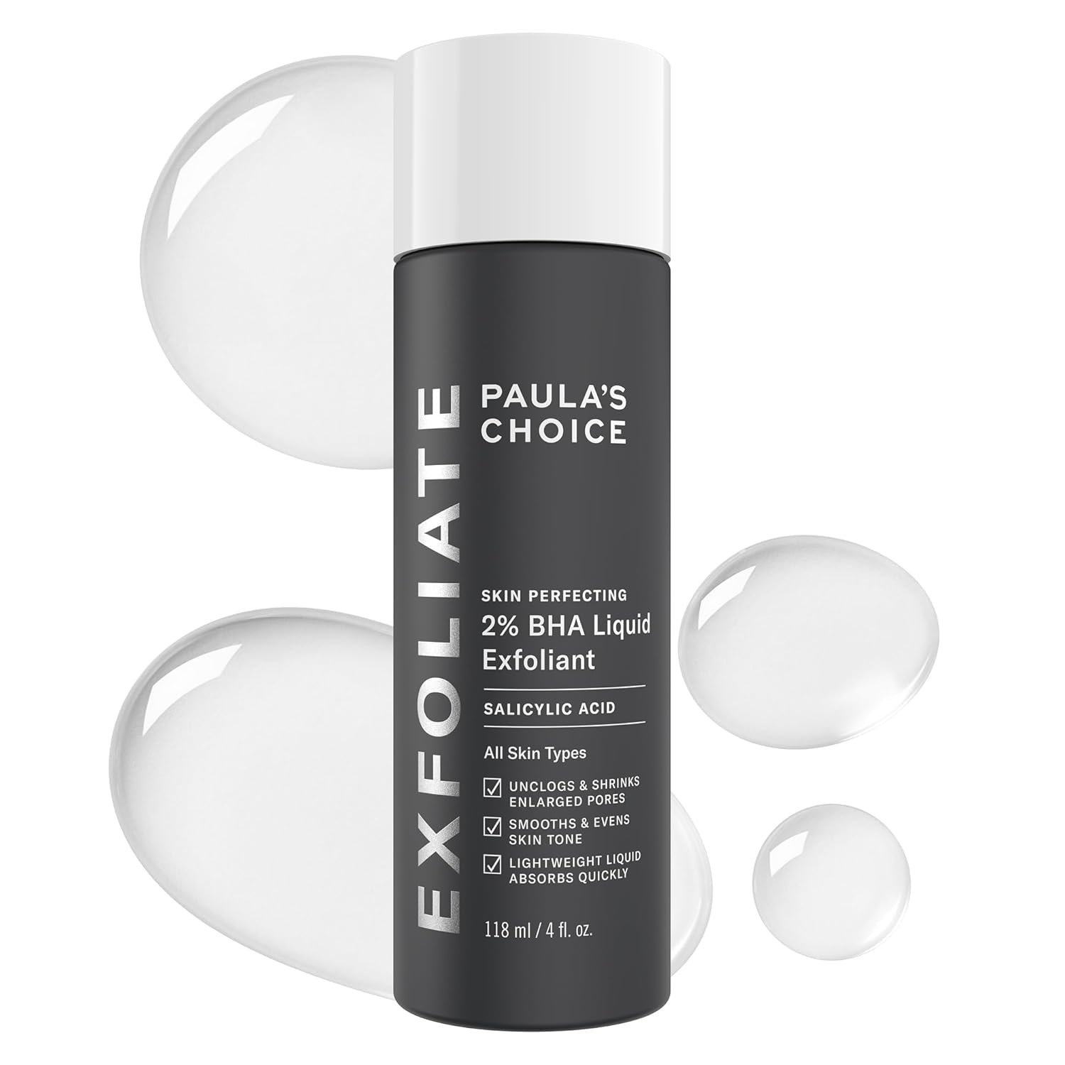 Paula's Choice SKIN PERFECTING 2% BHA Liquid Exfoliant Polish, Salicylic