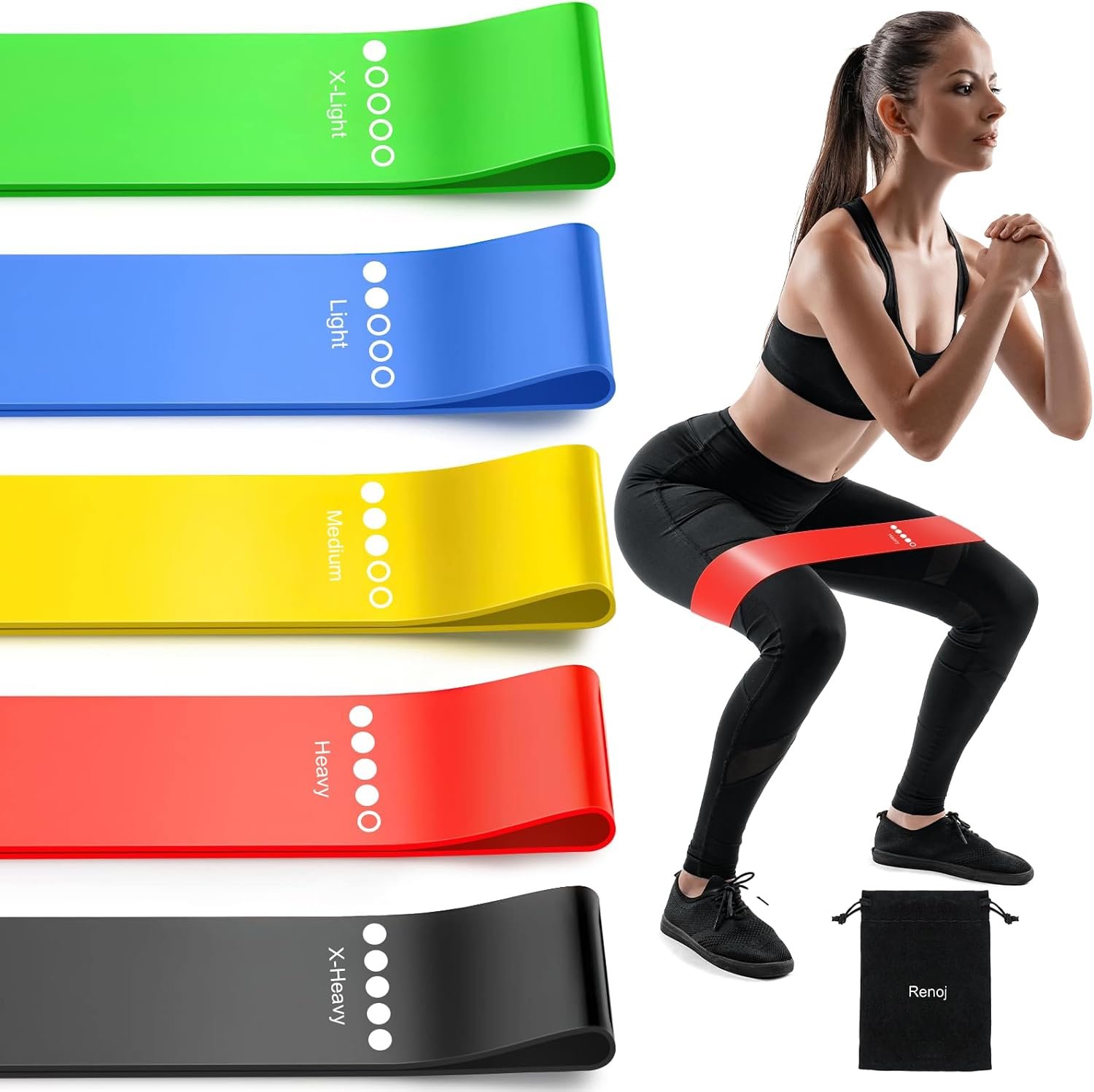 Resistance Bands for Working Out, Elastic Exercice Loop Bands for