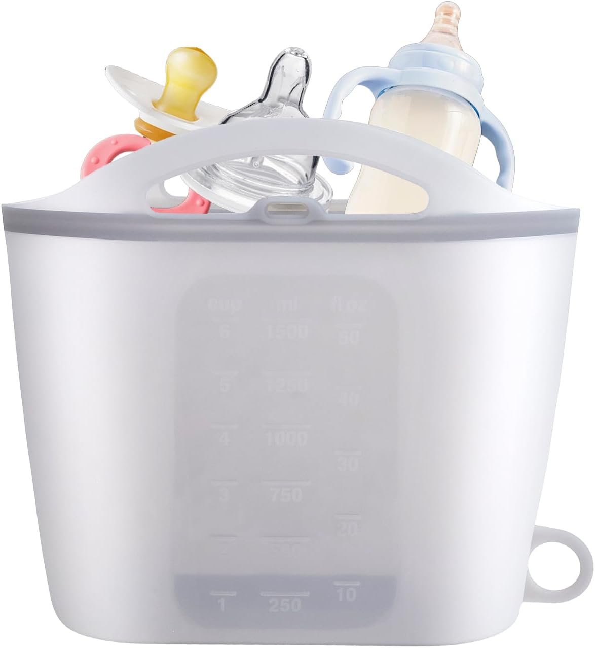 Silicone Microwave Steam Sterilizer Bag 1500ML Reusable Steaming Bags for