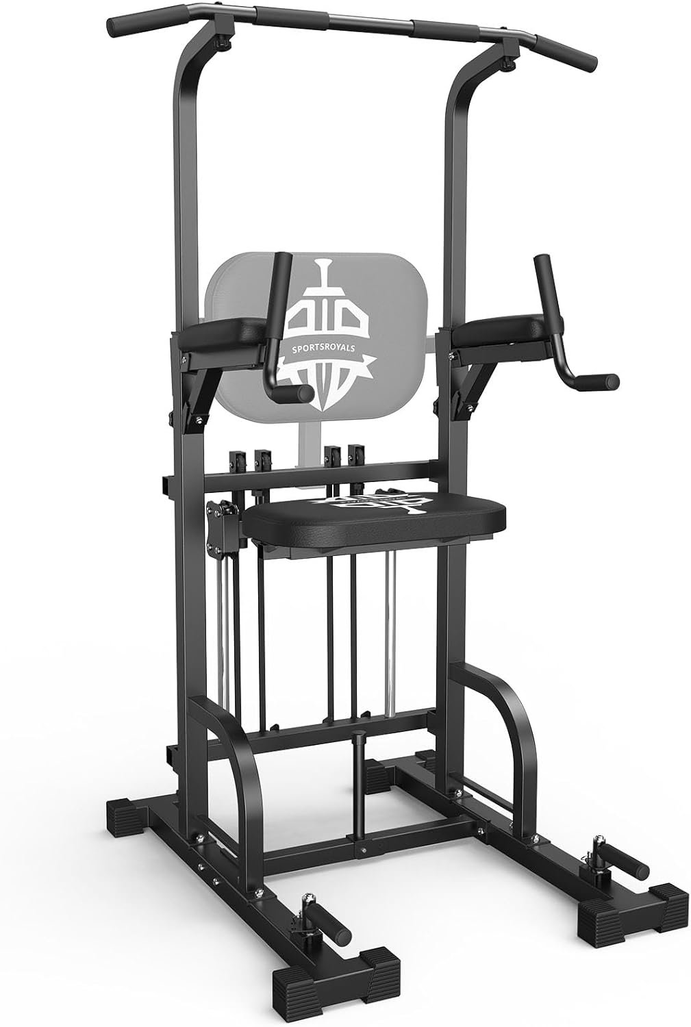 Sportsroyals Power Tower Pull Up Bar Station, 450LBS Stable Pull