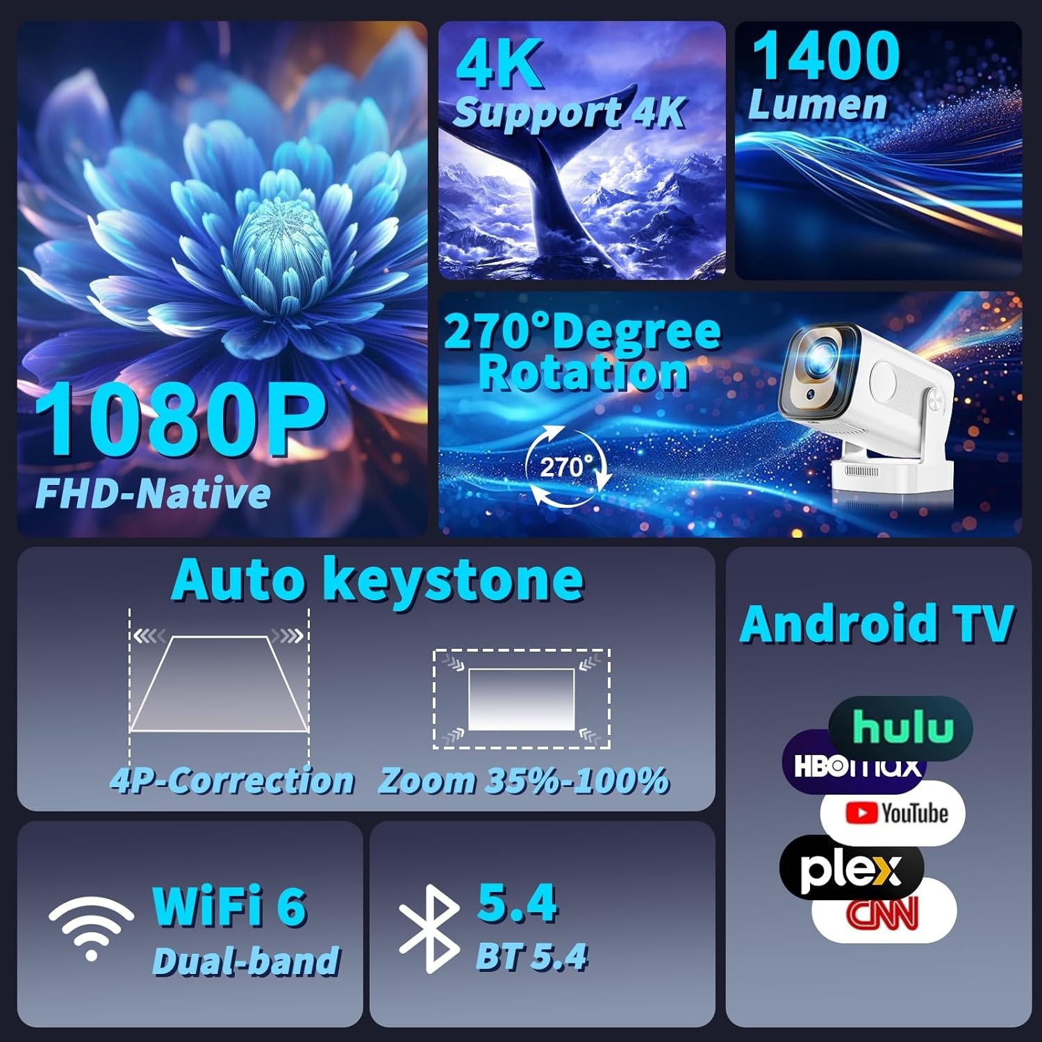 【Built-in-Apps】Mini-Projector-1080P-with-WiFi-6-and-Bluetooth-5.4-4K-Full-HD-Projector-Features-Auto-Focus-Keystone-Portable-Projector-Support-270°-Rotatable-Compatible-with-PhoneHDMIUSB-White.jpg