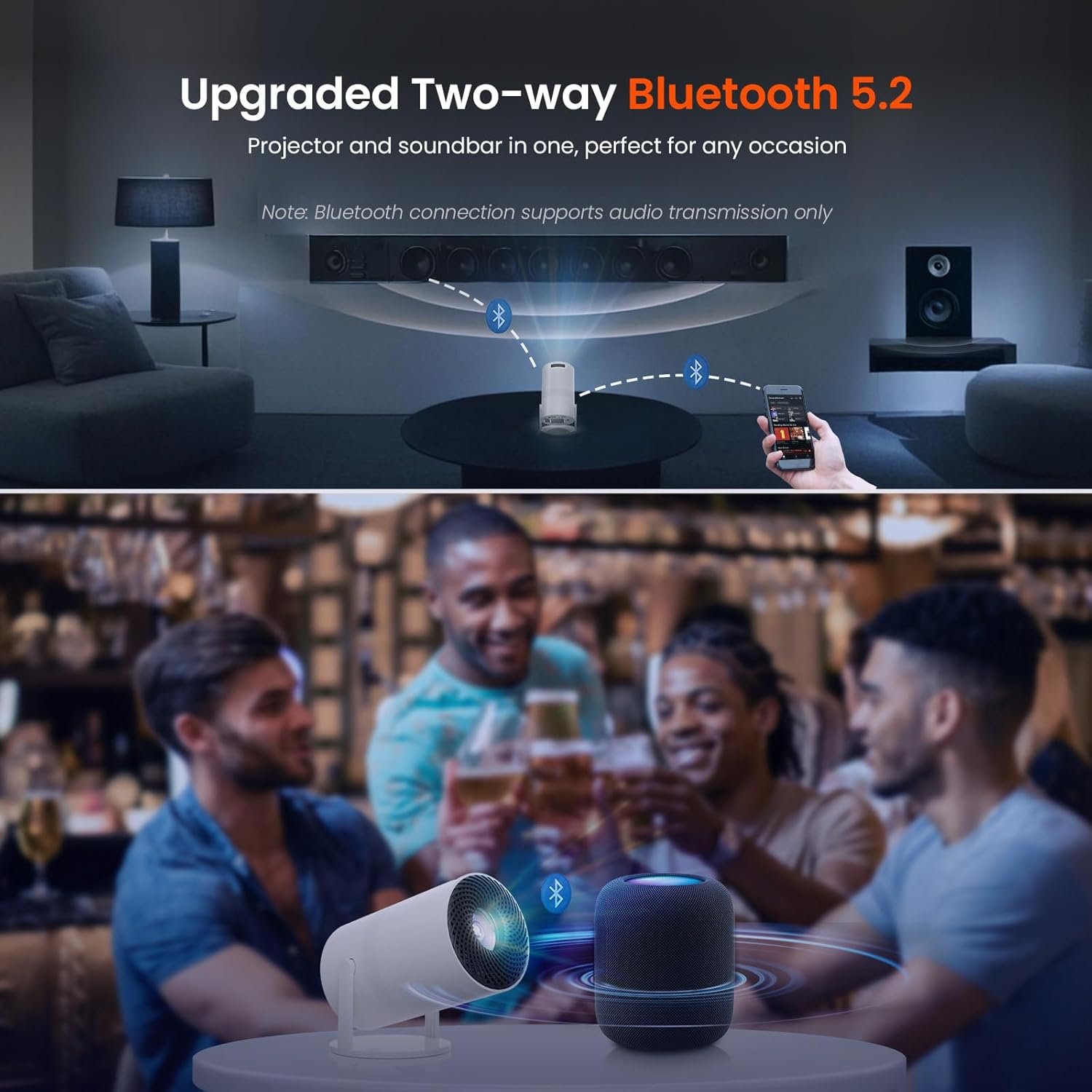 1761518707_Two-Way-Bluetooth-5.2-Mini-Portable-Projector-1080P-HD-Multi-Angle-Projection-Tecaki-Smart-Projector-with-180°Rotatable-Mount-Auto-Keystone-Correction-Long-Lens-Life-White2.jpg