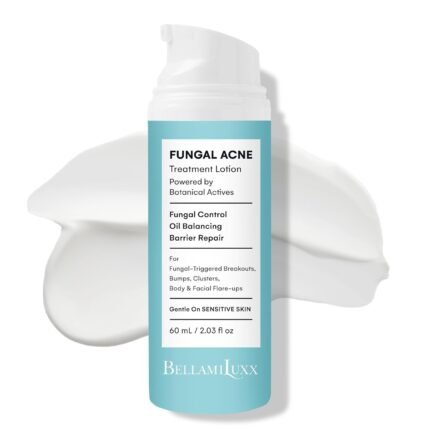 Fungal Acne Treatment Lotion: Effective Face & Body Pimple Cream for Bumps, Clusters, Itch & Redness – Fungal Prone Skin Acne Treatment Moisturizer for Teens & Adults with Natural Actives