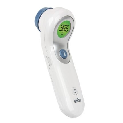 Braun No Touch and Forehead Thermometer - Touchless Thermometer for Adults, Babies, Toddlers and Kids, Color-Coded Fever Guidance, Fast, Reliable, and Accurate Results