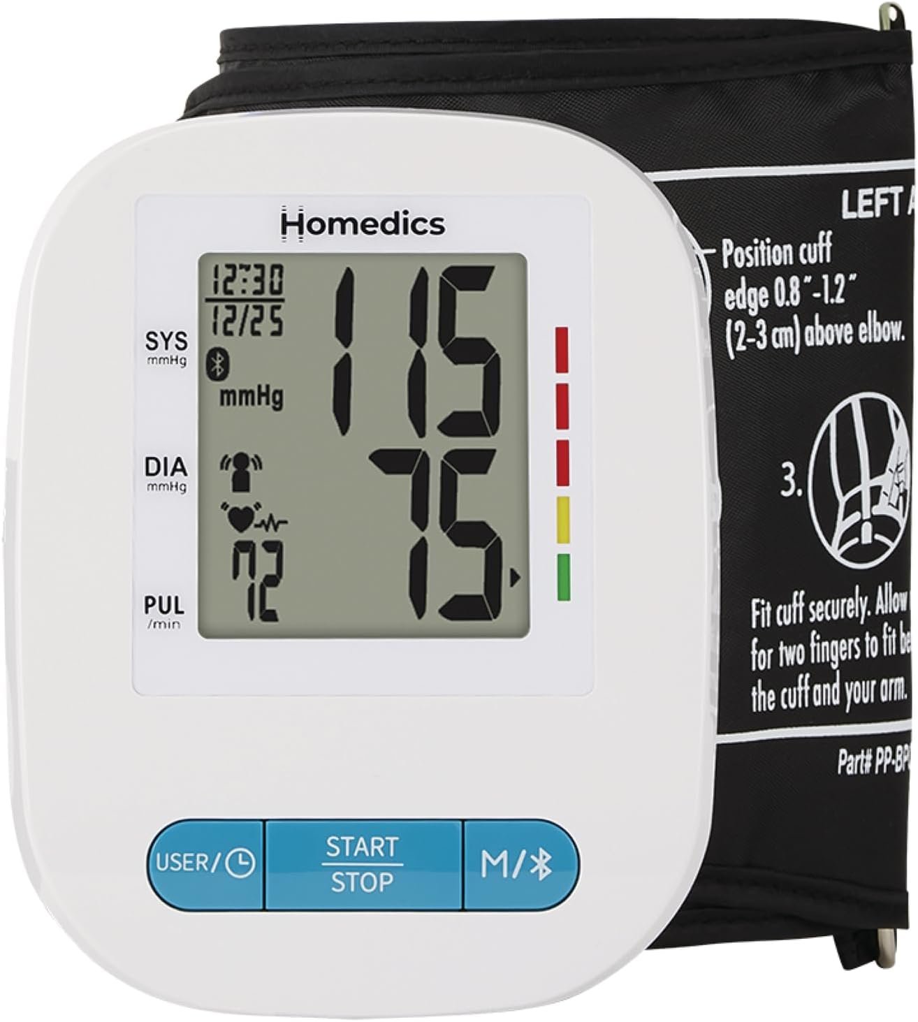 Homedics 500 Series Bluetooth Upper Arm Blood Pressure Monitor for