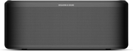 BOGASING S8 Pro Max Bluetooth Speaker, 3-Channel Audio with Lifelike Stereo Sound & Punchy Bass, EQ, DSP Technology, TF-Card, AUX, Built-in Mic, Wireless Portable Speakers for Home, Office (Black)