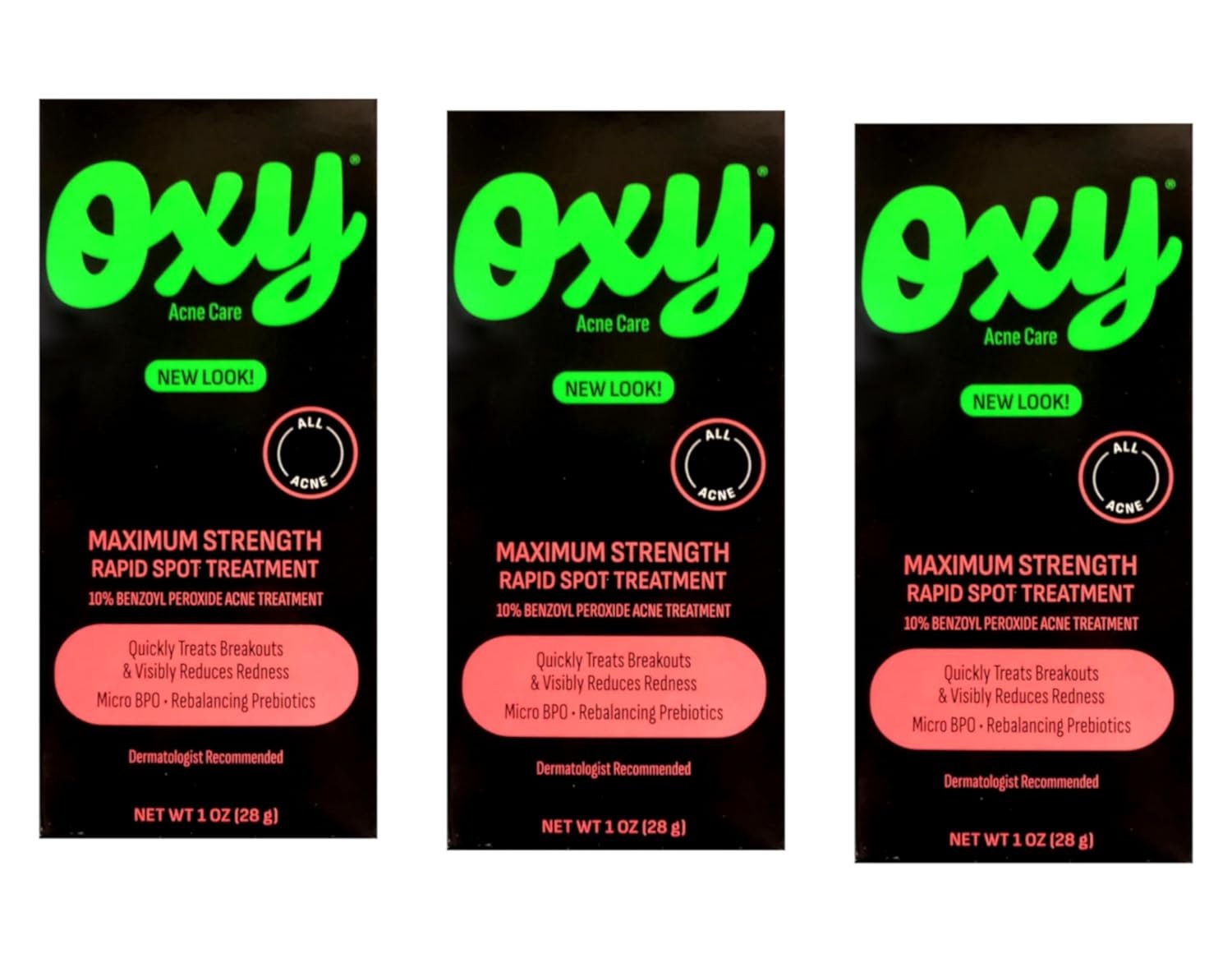OXY Acne Medication Maximum Action Spot Treatment 0.82 oz (Pack
