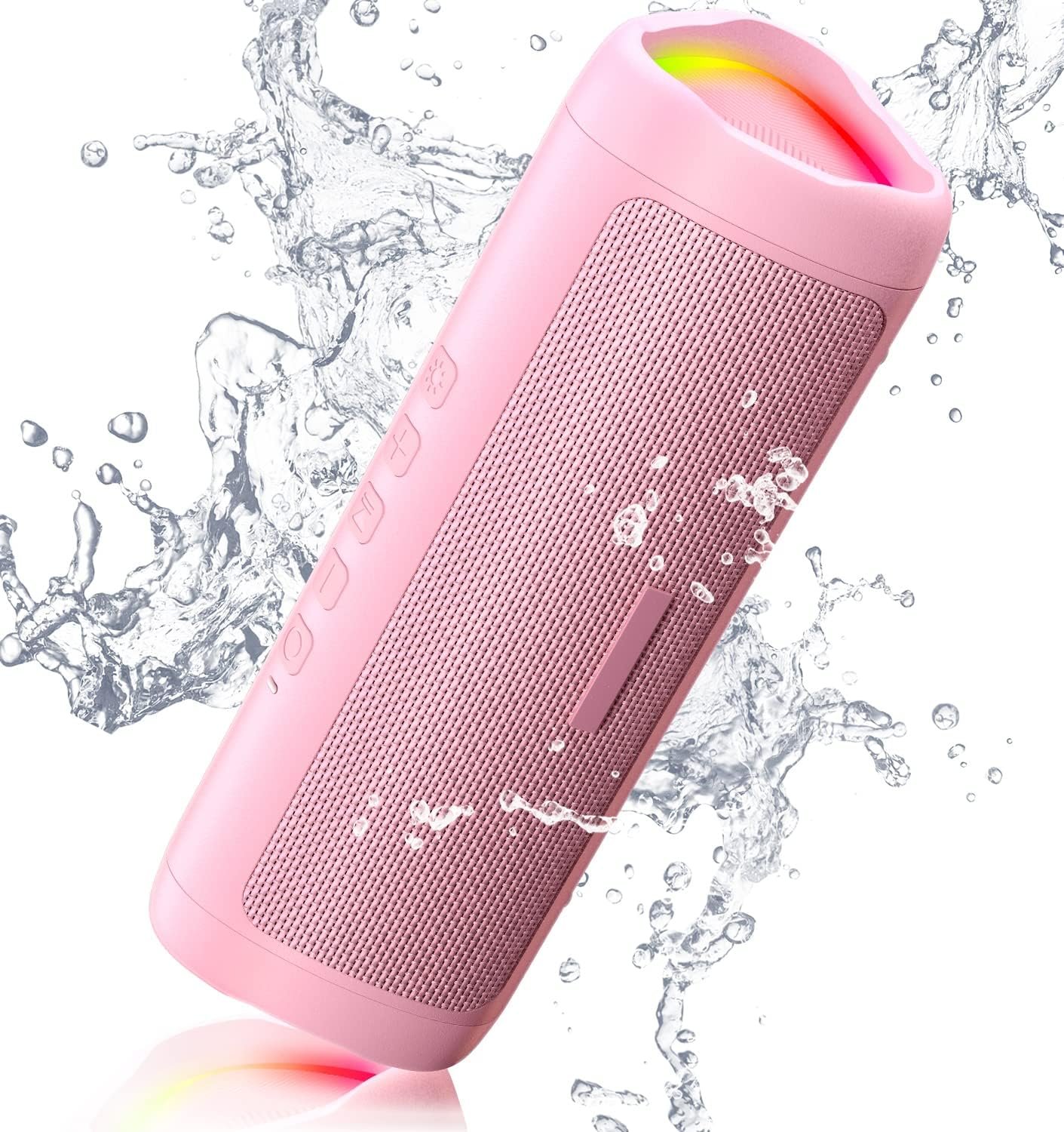 Bluetooth Speaker with HD Sound, Portable Wireless, IPX5 Waterproof, Up