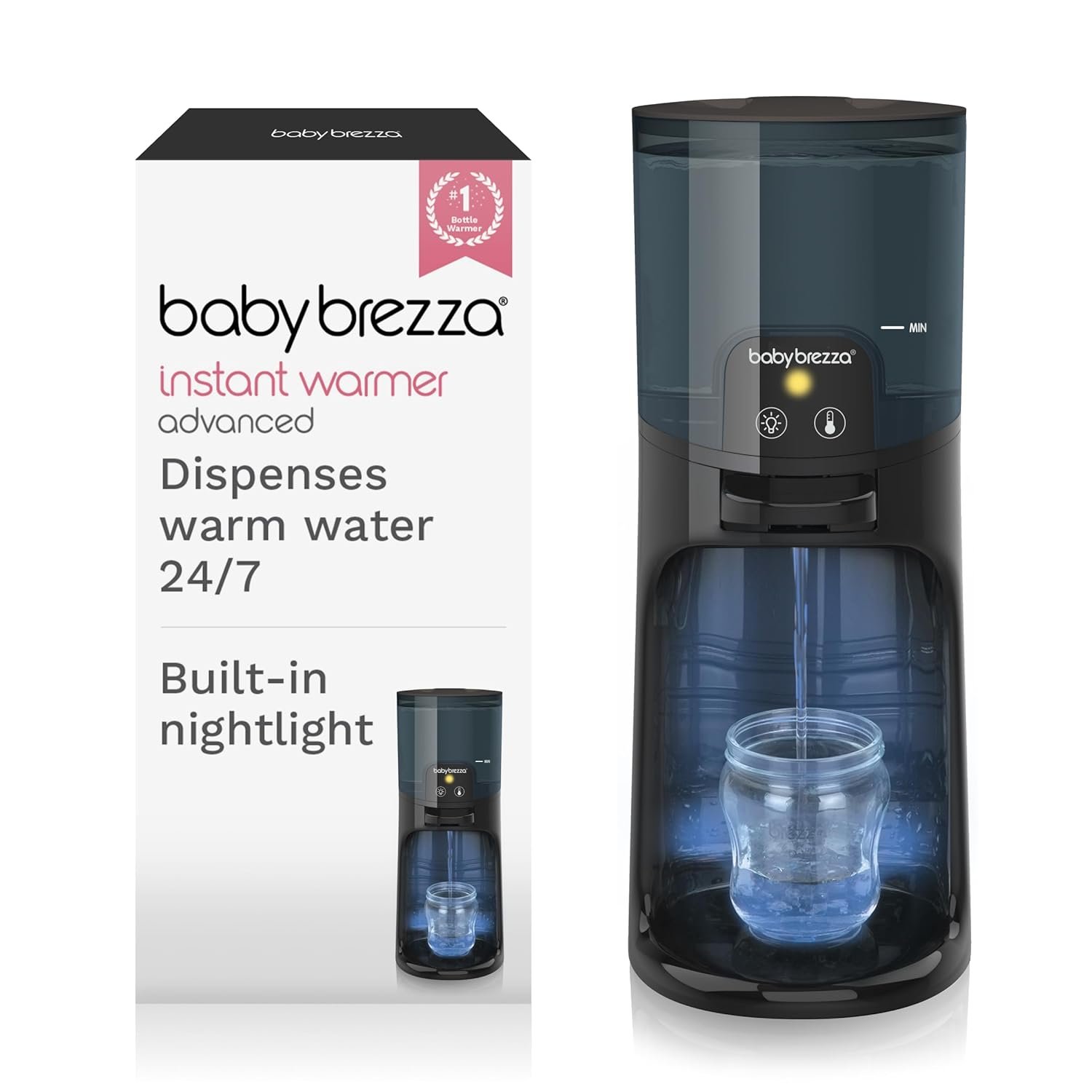 Baby Brezza Instant Bottle Warmer Advanced with 3 Temperature Settings,