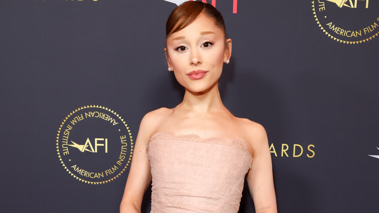 Ariana Grande attended the AFI Awards luncheon in a vintage 2000s Vivienne Westwood skirt set