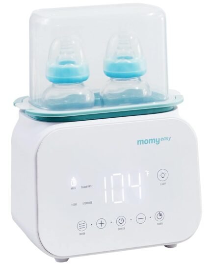 MOMYEASY Bottle Warmer, Fast Baby Bottle Warmer for Breastmilk Formula, 7-in-1 Food Heater&Breast Milk Defrost with LCD Display, Baby Formula Warmer for All Bottles with 24H Temperature Control