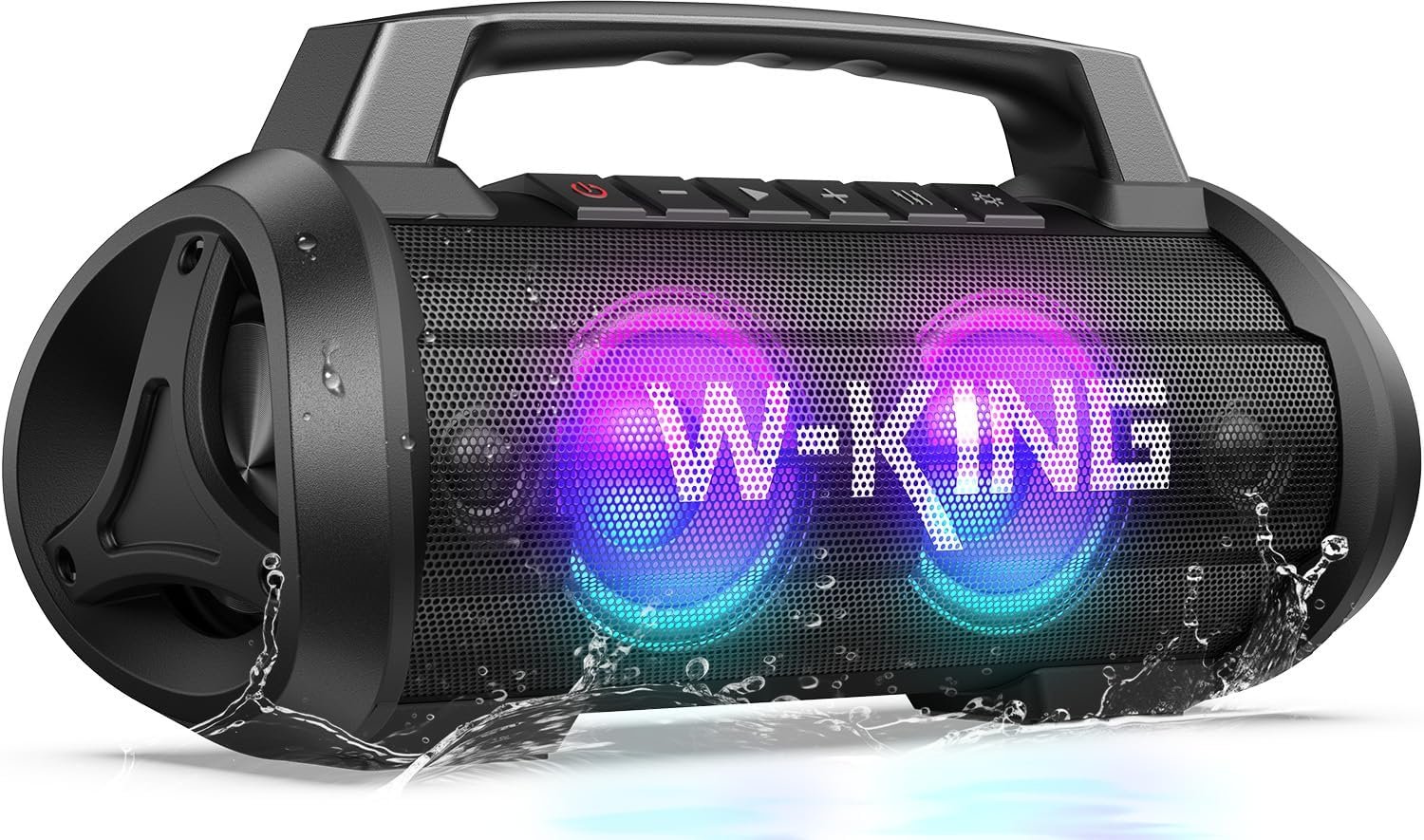 W-KING Portable Speakers Bluetooth Wireless, 120W Max Loudest Bluetooth Speaker,