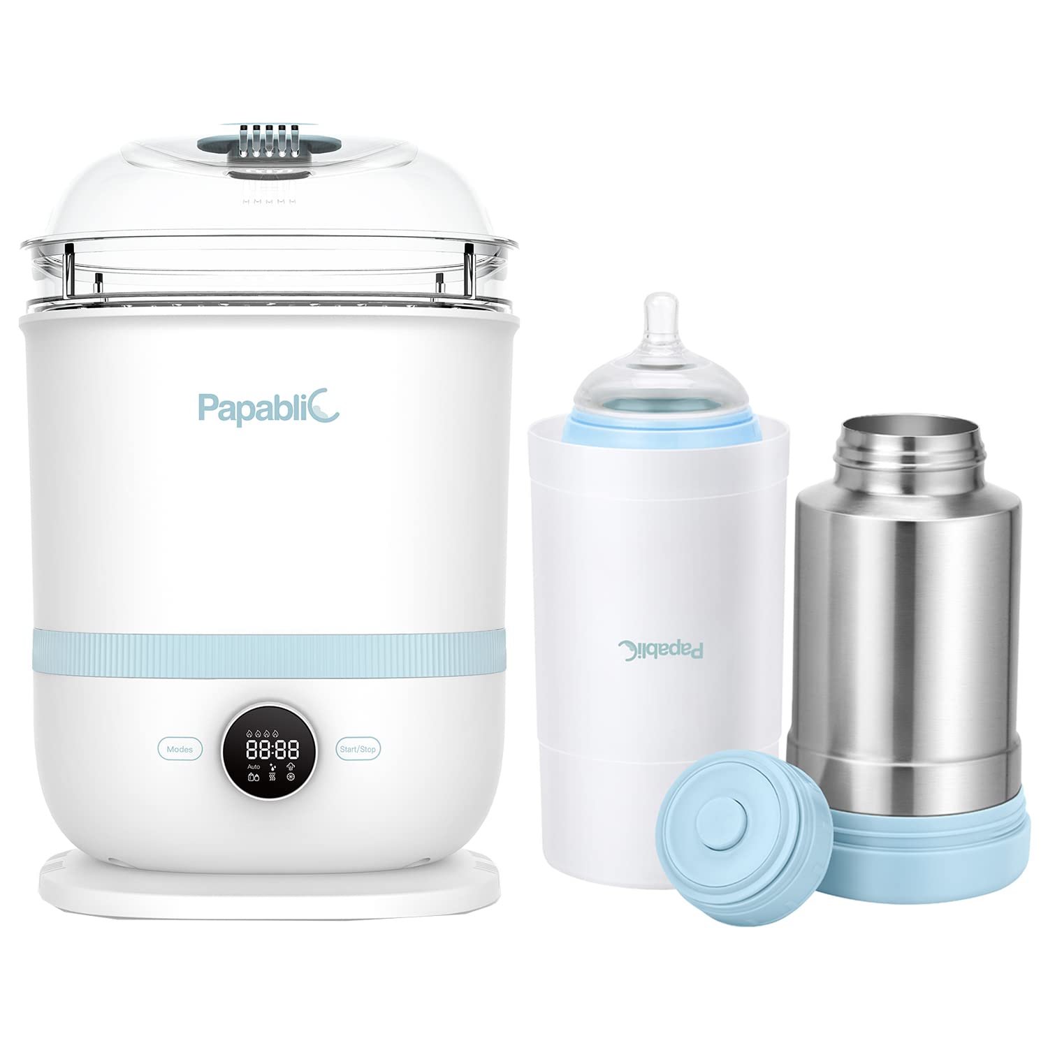 6-in-1 Baby Bottle Sterilizer and Dryer Pro Bundle with Portable