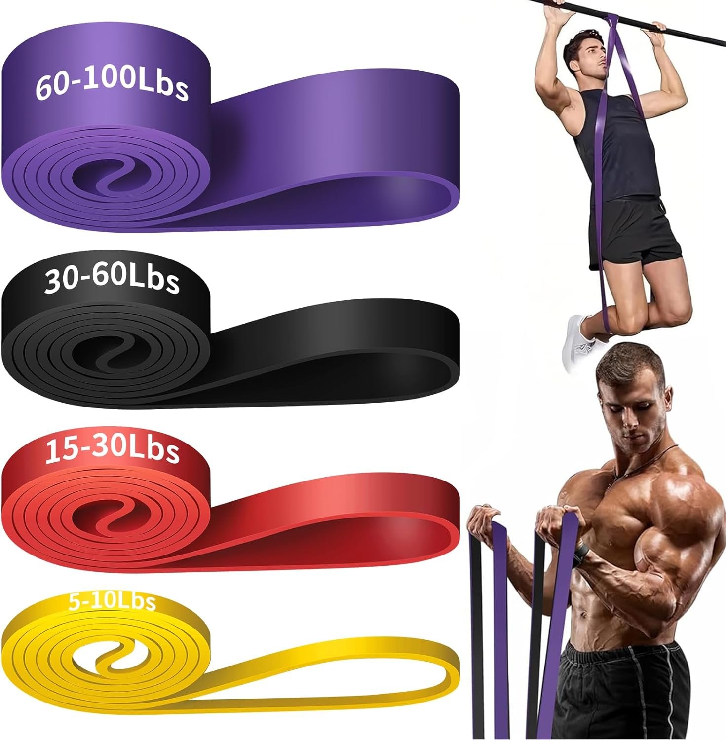 Alllvocles Resistance Band, Pull Up Bands, Pull Up Assistance Bands,