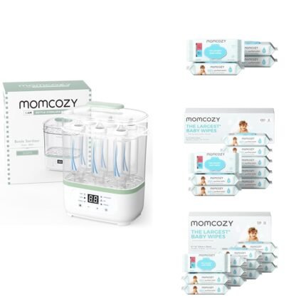 Bundle of Momcozy Bottle Sterilizer and Dryer+ Momcozy Baby Wipes