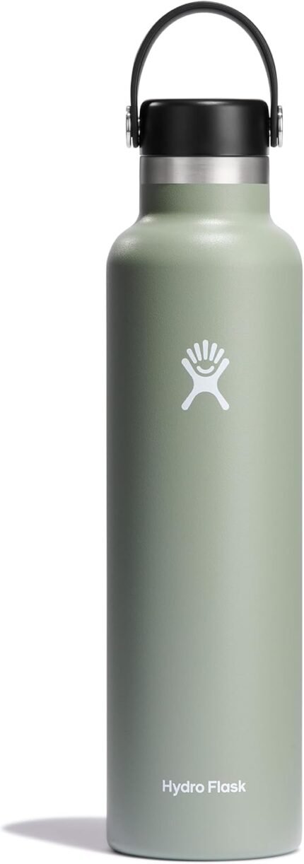 Hydro Flask Water Bottle - Insulated Stainless Steel - Non Spill, Leakproof in 24 Oz Agave Green