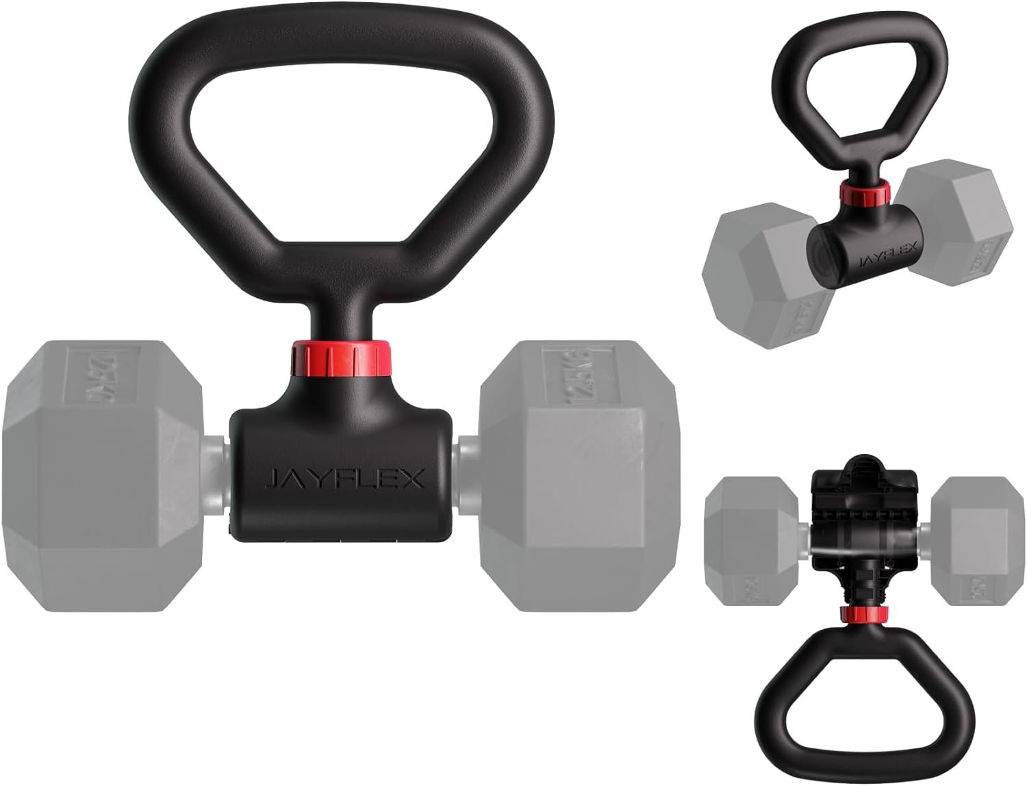 Jayflex Hyperbell Dumbbell Converter - Convert Dumbbells to Barbell Set