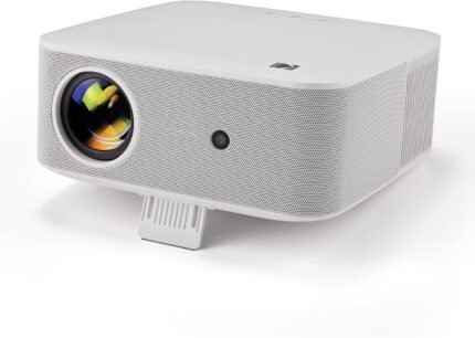 Kodak Flik X20 1080p Smart Projector, Google TV Dongle Built-In | 300 ANSI Lumens LED | Auto Focus & Keystone | HDMI & USB | Wi-Fi , Bluetooth 5.0 | HDR10, 4K Decode | Portable Home Theater (White)