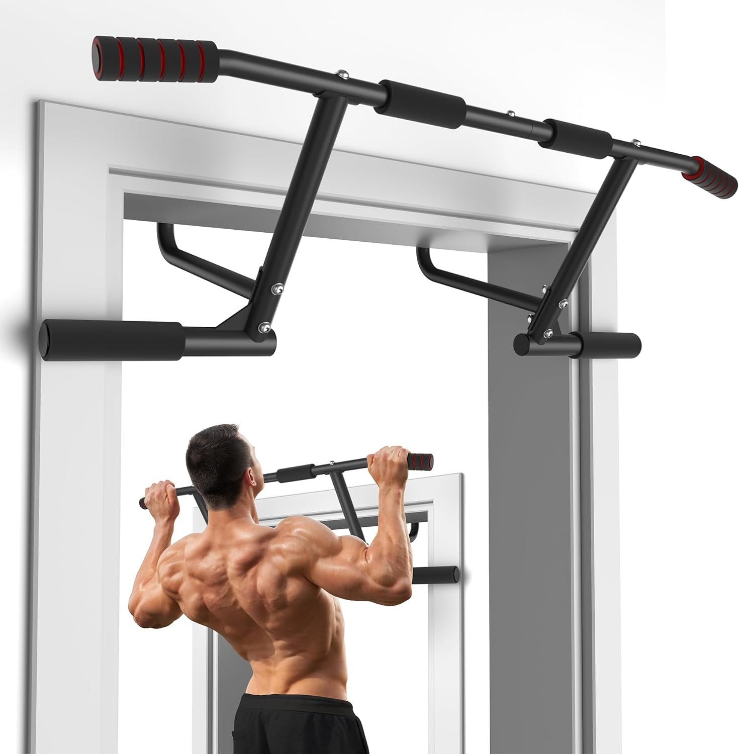ONETWOFIT Pull Up Bar for Doorway, 440 lbs Heavy Duty