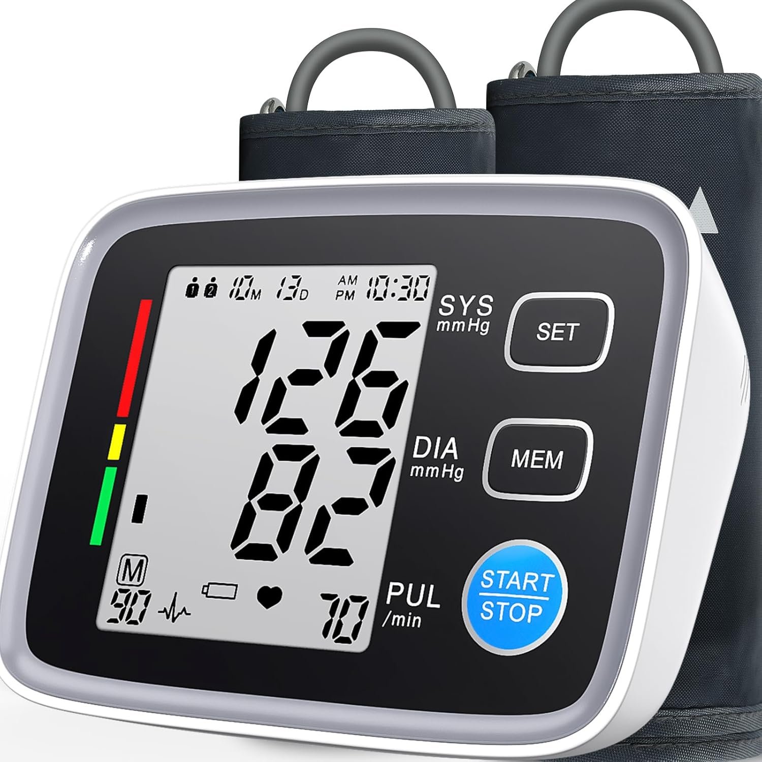 Upper Arm Blood Pressure Monitor for Home Use 2 Cuff