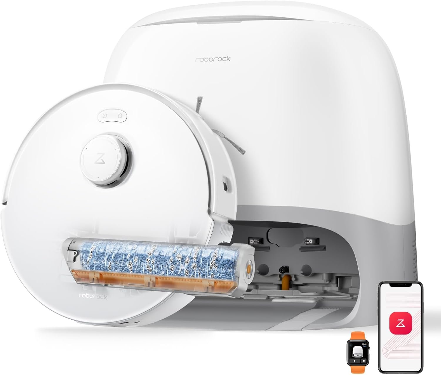 roborock Qrevo Curv 2 Flow Robot Vacuum and Mop, SpiraFlow