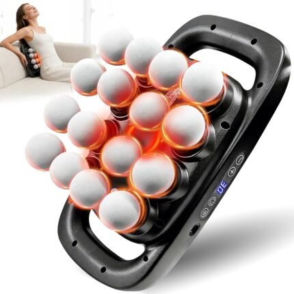 16 Head Massage Deep Tissue Massager Gun 2600mAh Massage Gun Deep Tissue with Type-C Fast Charging 3 Massage Modes & 30 Intensities Suitable for Muscle Soreness in The Waist, Shoulders,Neck After Work