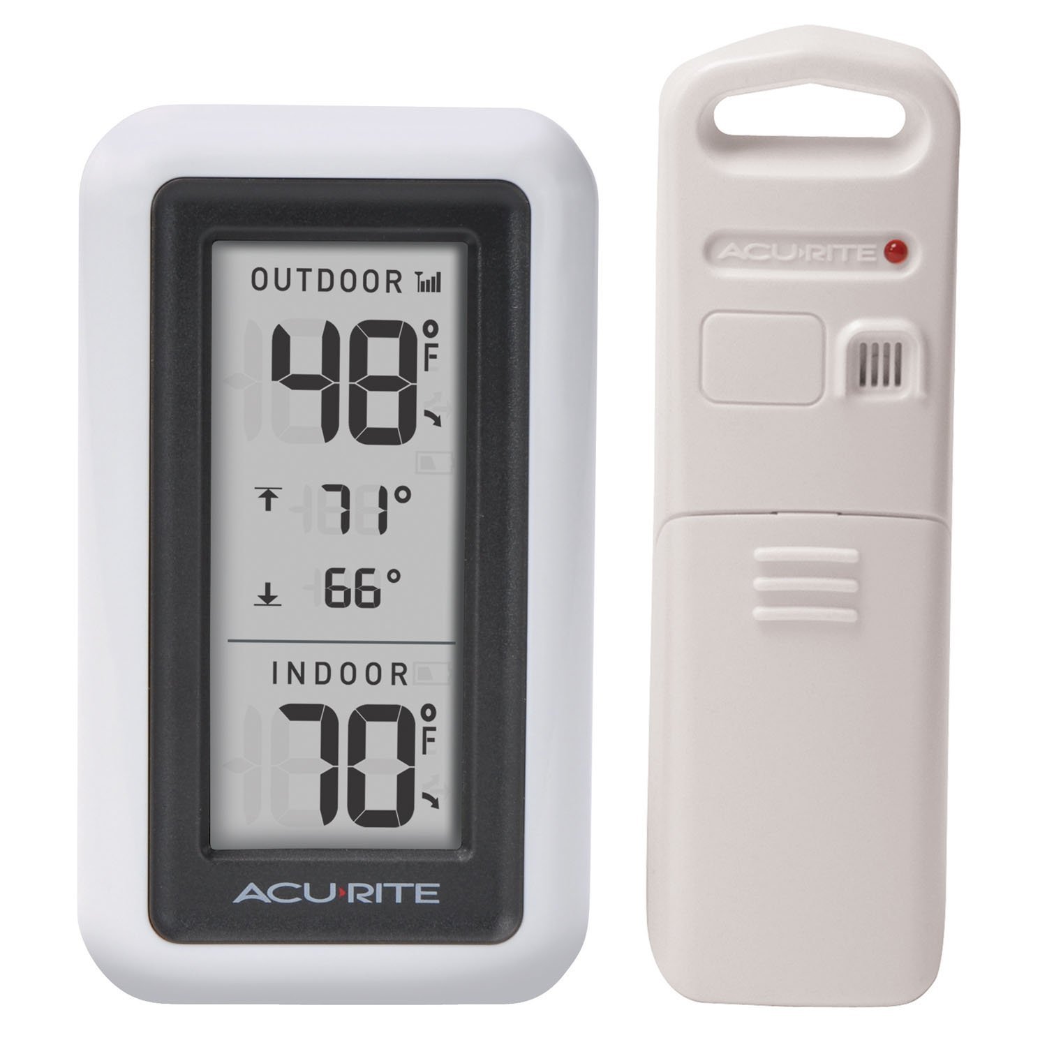 AcuRite Digital Thermometer with Indoor, Outdoor Temperature and Daily High