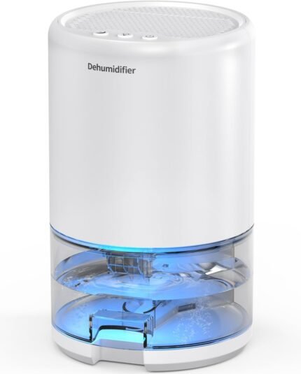 Dehumidifier, 35 oz Small Dehumidifiers for Home, Bathroom, Bedroom, Rooms, Ultra-Quiet with Sleep Mode, 7 Color Lights & Auto Shut Off, Compact & Portable for Closet, RV, Basement, Energy Saving