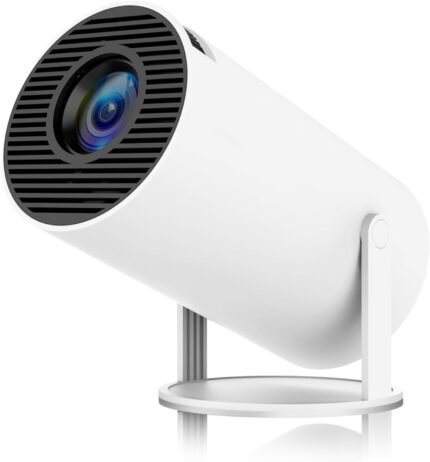 Mini Projector, Support 4K 1080P Portable Projector with Dual Band WIFI6 5G Wireless 5.2 Bluetooth Android 11, 160 ANSI Lumens, 180° Rotatable, Auto Keystone Correction,35"-130" Screen 001