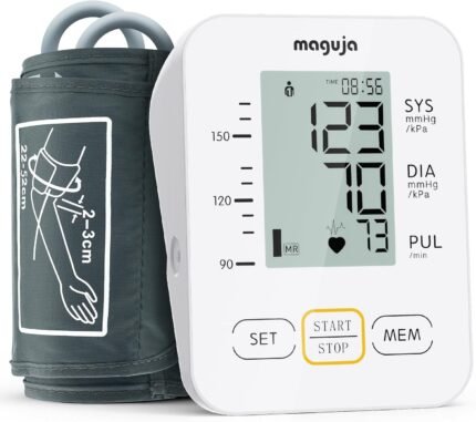 Blood Pressure Monitor, maguja Blood Pressure Monitors for Home Use, Automatic Digital Upper Arm BP Machine with Blood Pressure Cuff, 2 Users