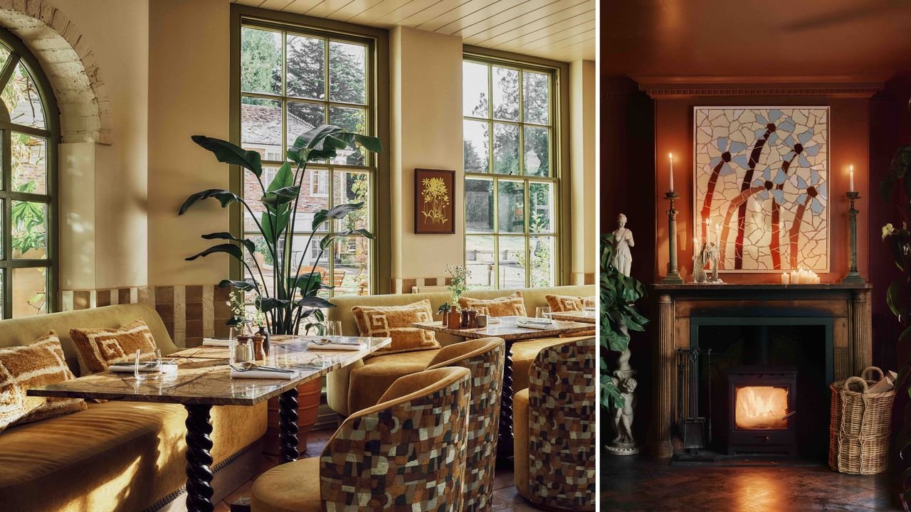 A Look Inside the Design at Powdermills, a Colorful, Bold East Sussex Country Hotel