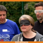 Gethin Jones trains to be Dr Oscar's guide runner