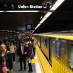 The Los Angeles metro at rush hour