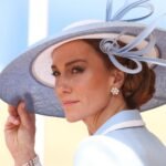 Catherine, Princess of Wales during Trooping The Colour on June 13, 2026 in London, England. Trooping The Colour is a ceremonial parade celebrating the official birthday of the British Monarch