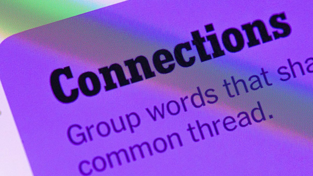 NYT word games connections